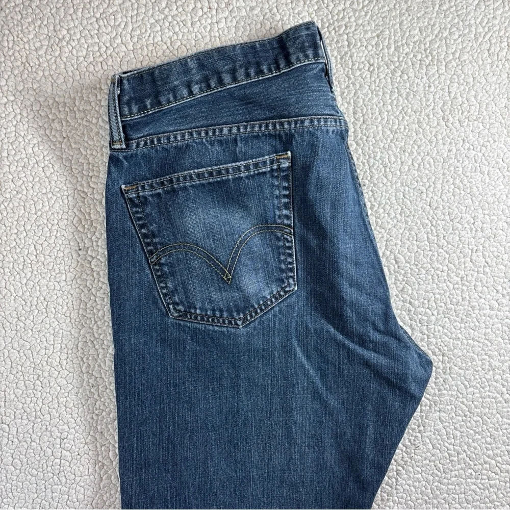 Levi Strauss & Co 527 Men’s Boot Cut W 36 L 30 Dark Wash Red Tab Blue Jeans